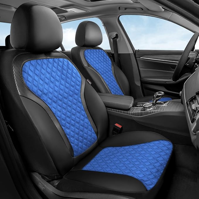 Universal Seat Covers — Front Seat — Black / Blue
