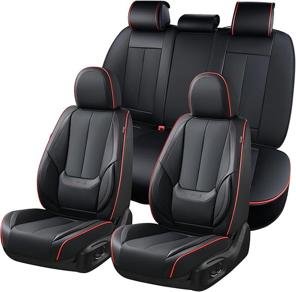 Universal Seat Covers — Full Set — Black / Blue
