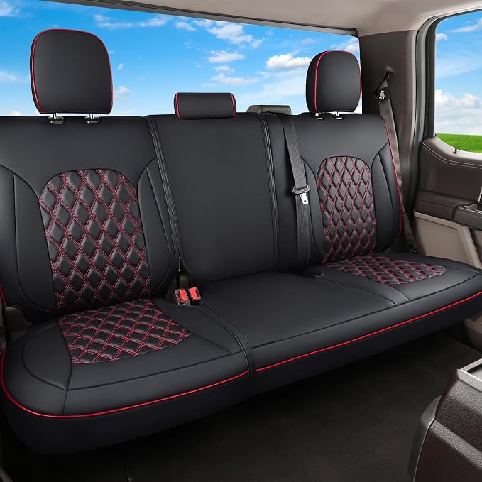 Seat Covers for Toyota Tacoma — Black / Red
