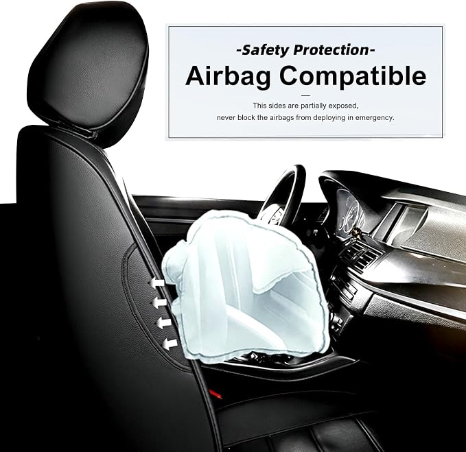 Faux Leather Seat Covers for Honda HR-V — Full Set — Black / Gray