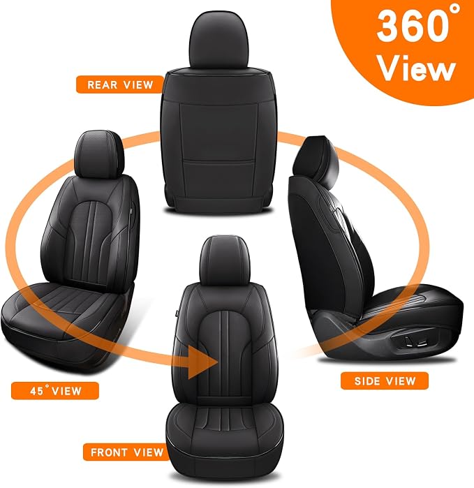 Universal Seat Covers — Front Seat — Black