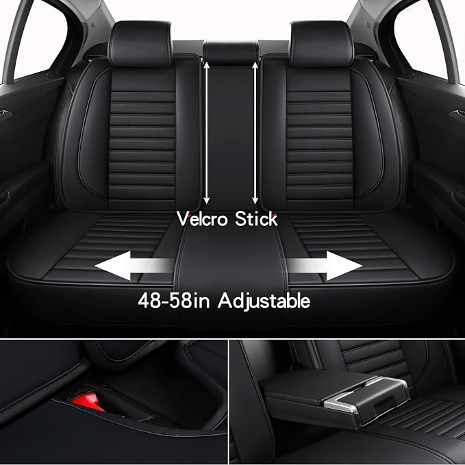 Universal Seat Covers — Full Set — Black