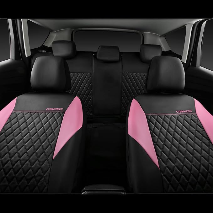 Universal Seat Covers — Full Set — Pink
