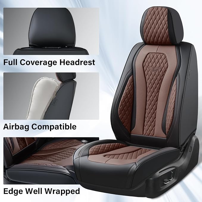 Universal Seat Covers — Full Set — Coffee