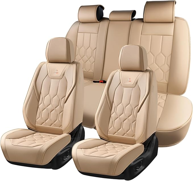Universal Seat Covers — Full Set — Beige