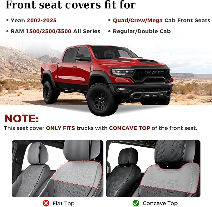 Seat Covers for Multiple Vehicles — Front Seat — Black