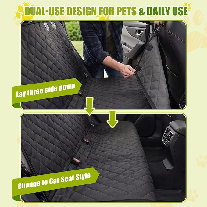 Pet Car Seat Protector — Black
