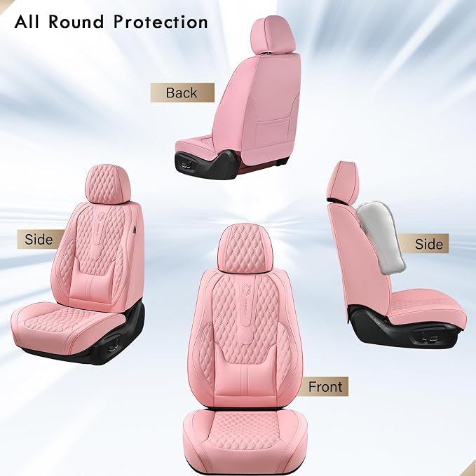 Universal Seat Covers — Full Set — Pink