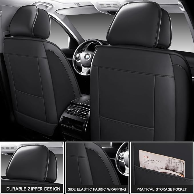 Universal Seat Covers — Front Seat — Black
