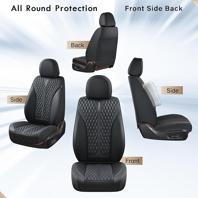 Universal Seat Covers — Front Seat — Black