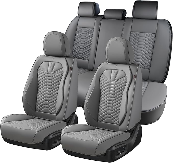 Universal Seat Covers — Full Set — Gray