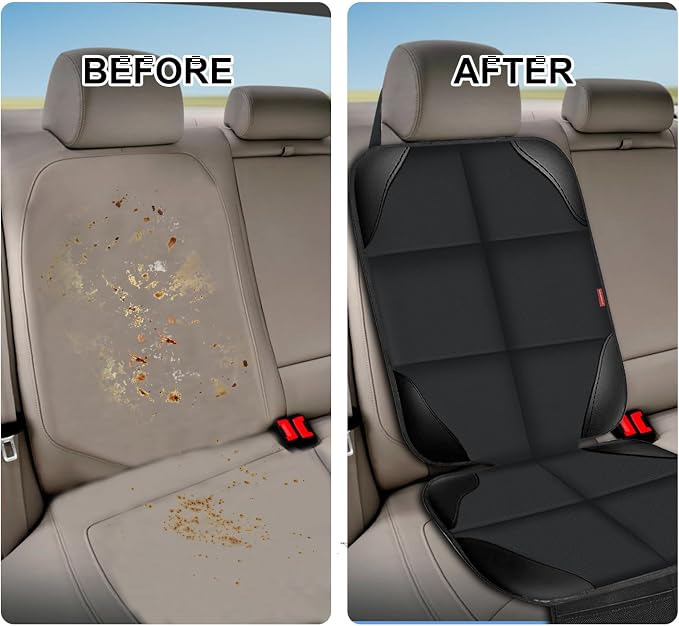 Child Car Seat Protector — Black