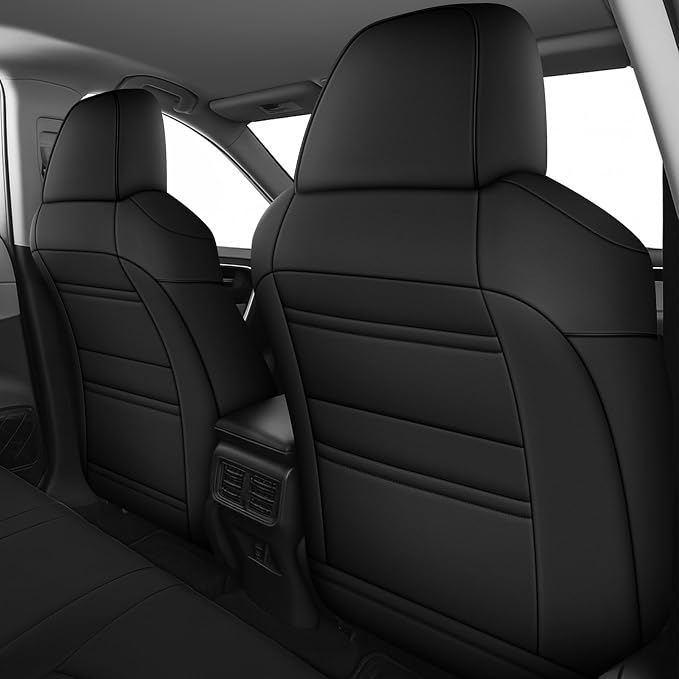 Faux Leather Seat Covers for Toyota RAV4 — Full Set — Black / Gray