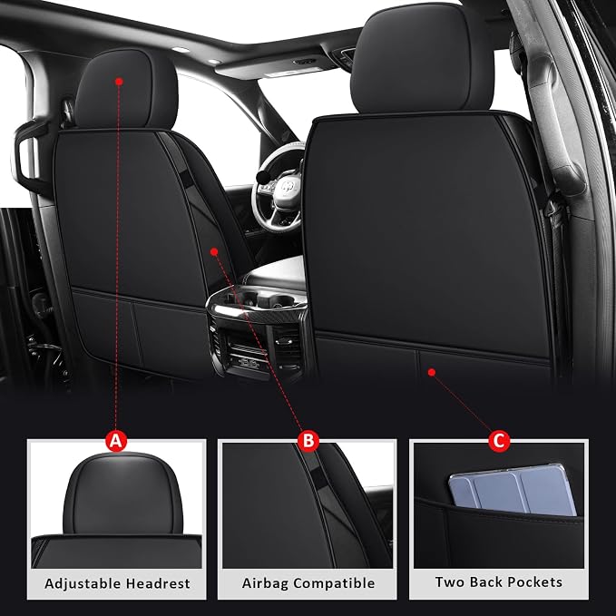 Seat Covers for Chevrolet Silverado / GMC Sierra — Front Seat — Red