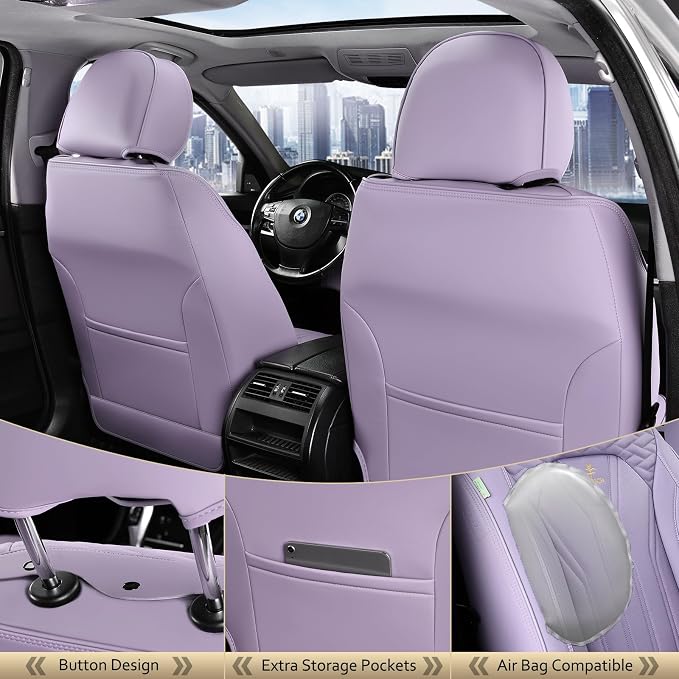 Universal Seat Covers — Front Seat — Purple