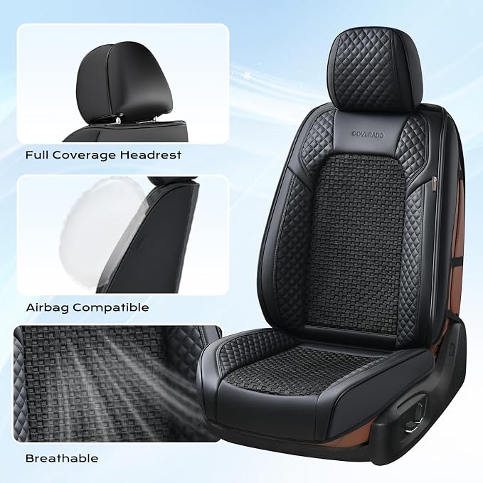 Universal Seat Covers — Full Set — Black