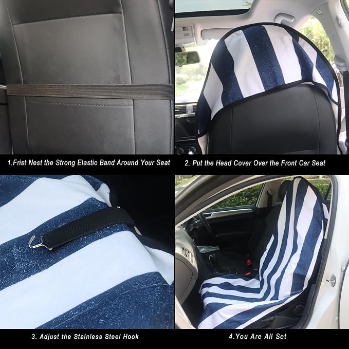 Car Seat Covers — Front Seat — Blue