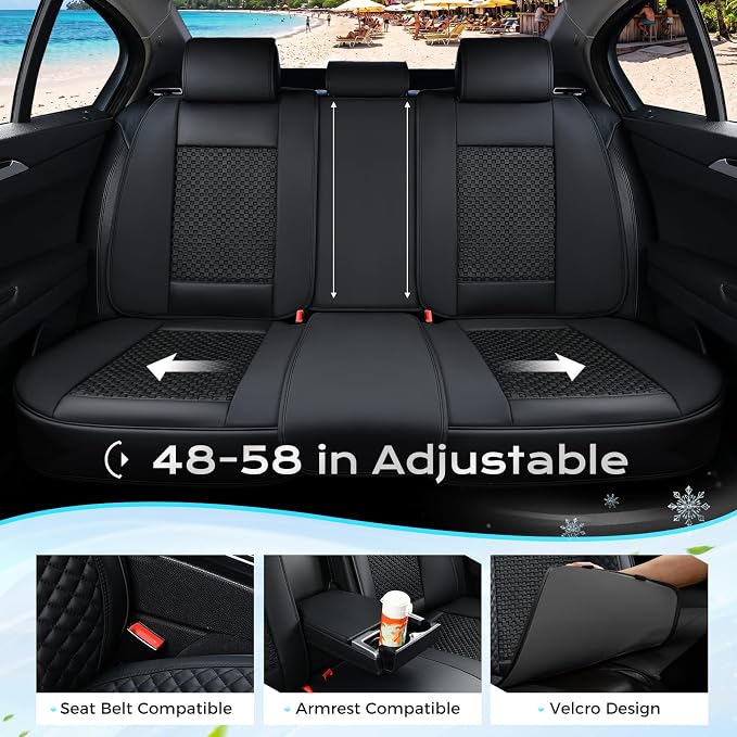 Universal Seat Covers — Full Set — Black
