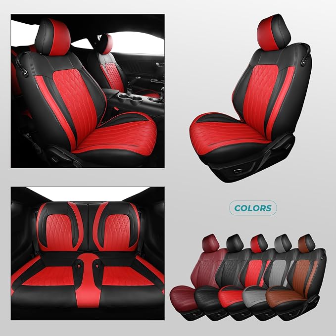 Faux Leather Seat Covers for Ford Mustang — Full Set