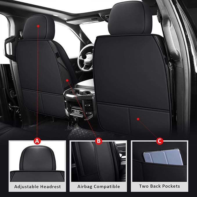 Faux Leather Seat Covers for Chevrolet Silverado / GMC Sierra