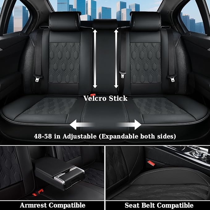 Universal Seat Covers — Full Set — Black