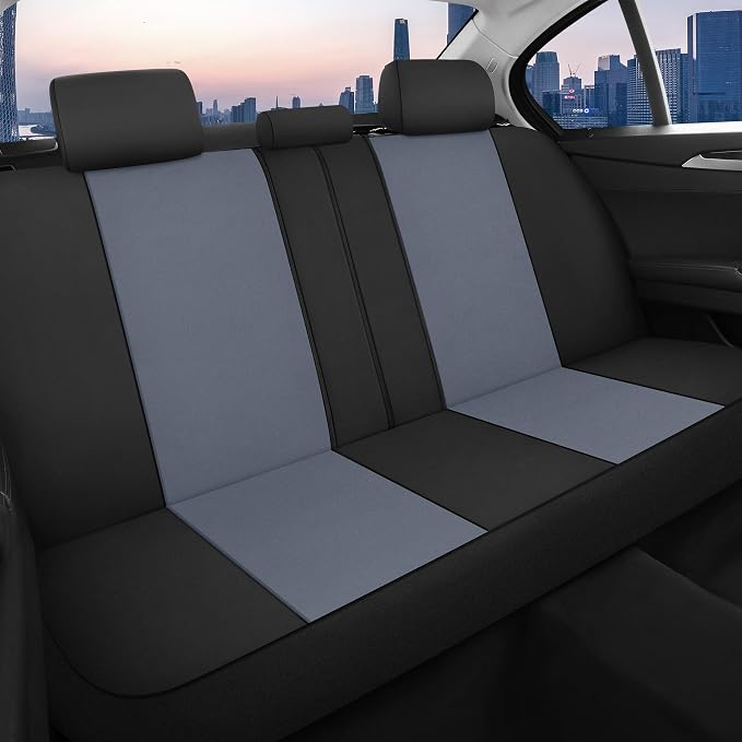 Universal Neoprene Seat Covers — Black / Gray