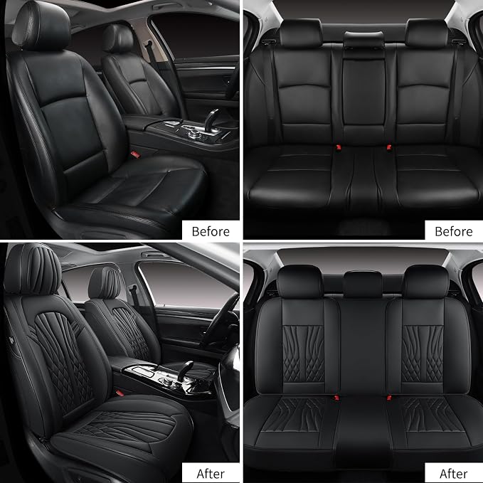 Universal Seat Covers — Full Set — Black
