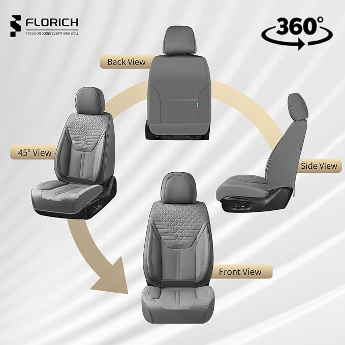 Universal Seat Covers — Full Set — Gray
