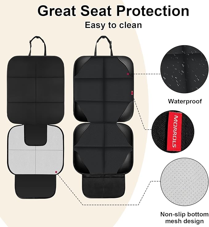 Child Car Seat Protector — Black