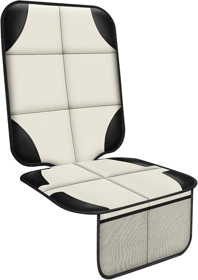 Child Car Seat Protector — Beige