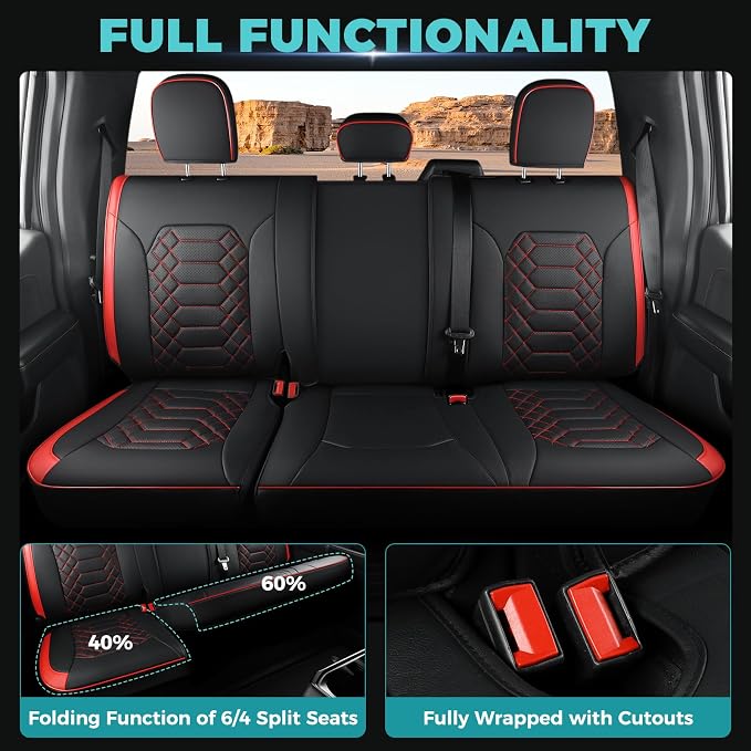 Faux Leather Seat Covers for Multiple Vehicles — Full Set