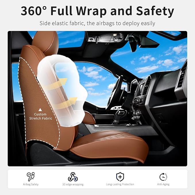 Seat Covers for Chevrolet Silverado / GMC Sierra — Brown