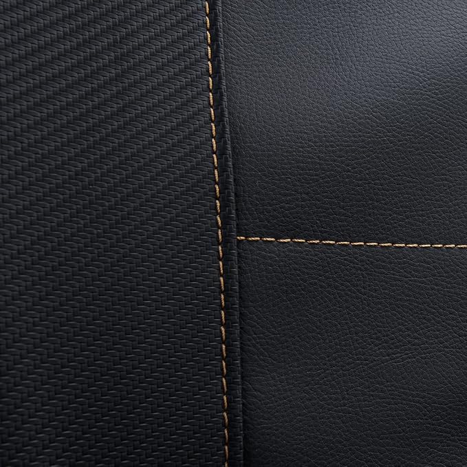Fabric Car Seat Covers — Front Seat — Black