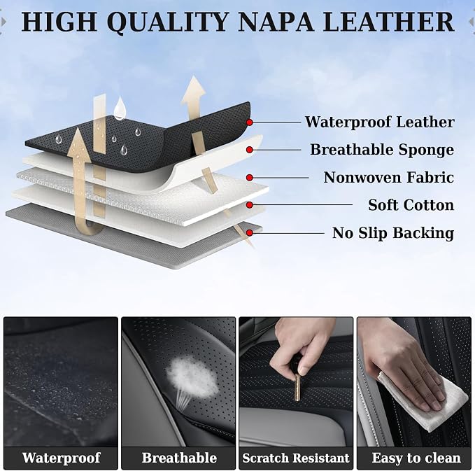 Universal Seat Covers — Full Set — Gray / Black