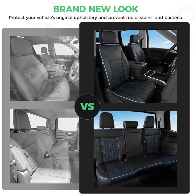 Faux Leather Seat Covers for Chevrolet Silverado / GMC Sierra