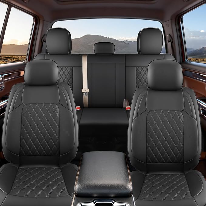 Seat Covers for Multiple Vehicles — Full Set — Black