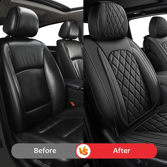 Seat Covers for Multiple Vehicles — Full Set — Black