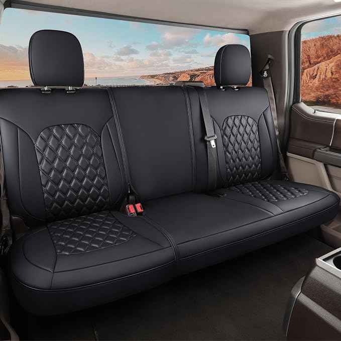 Seat Covers for Chevrolet Silverado / GMC Sierra — Rear Seat — Black