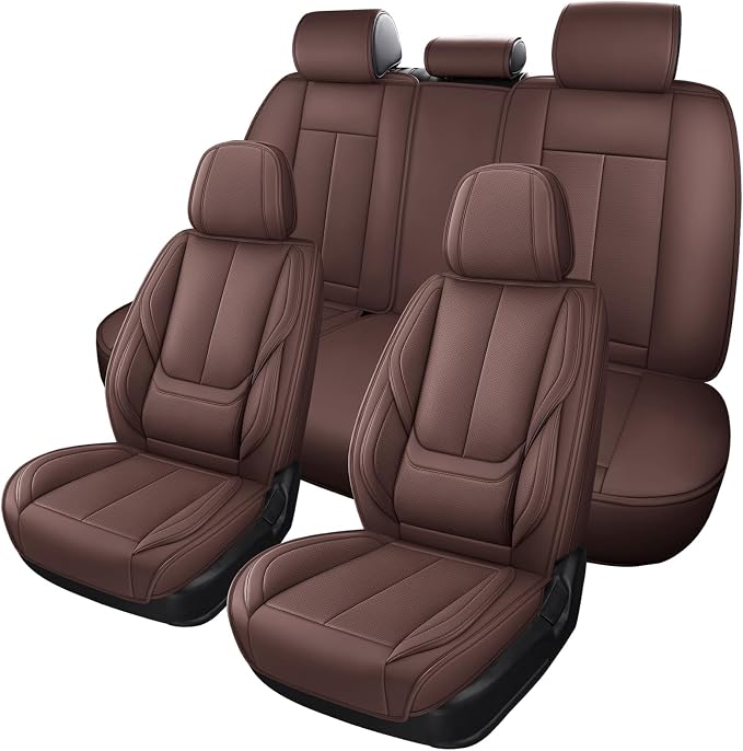 Universal Seat Covers — Full Set — Brown