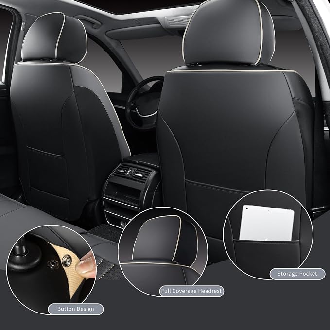 Universal Seat Covers — Full Set — Black