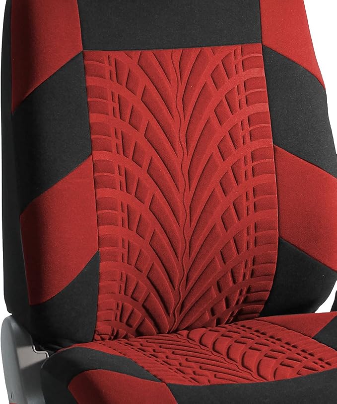 Universal Seat Covers — Full Set — Red
