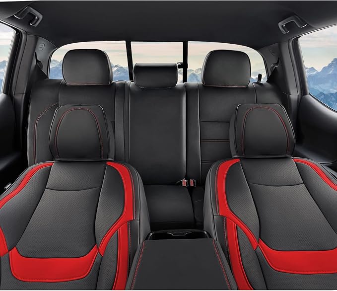 Seat Covers for Toyota Tacoma — Black / Red