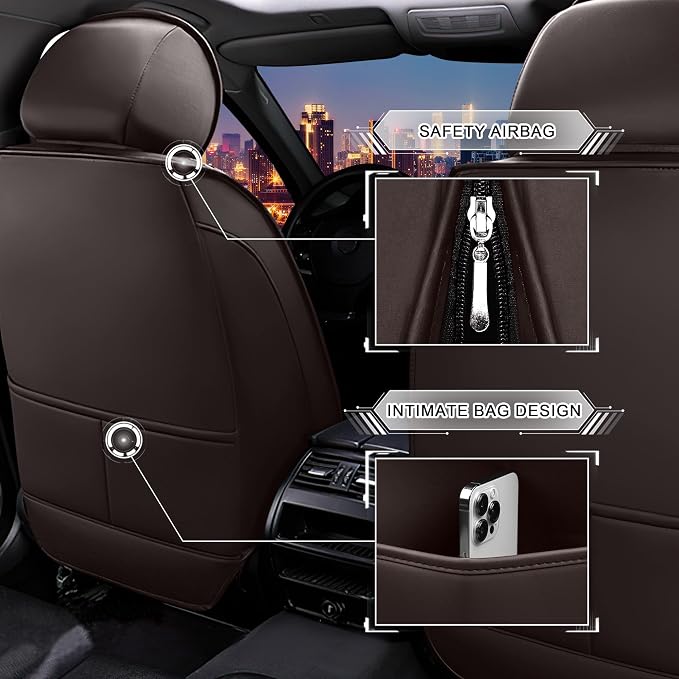 Seat Covers for Honda Civic — Full Set — Coffee