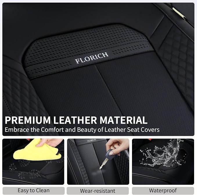 Car Seat Covers — Front Seat — Black