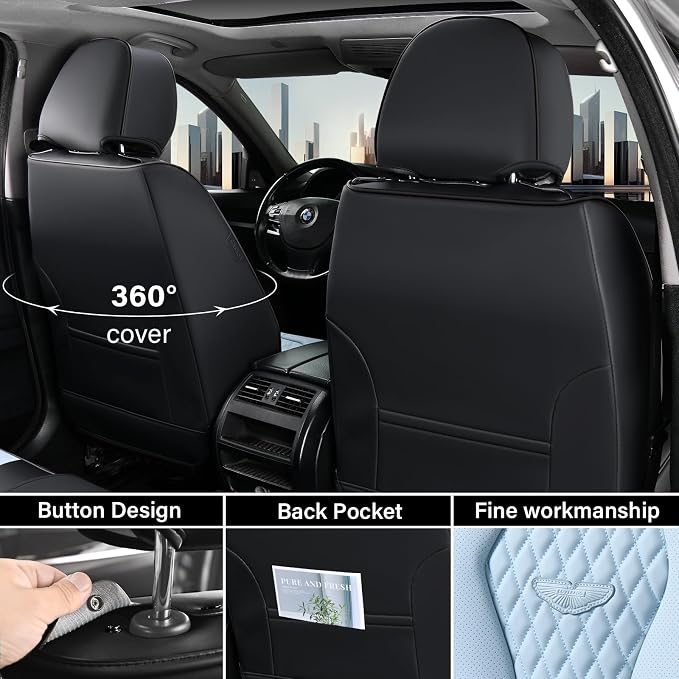 Universal Seat Covers — Front Seat — Blue