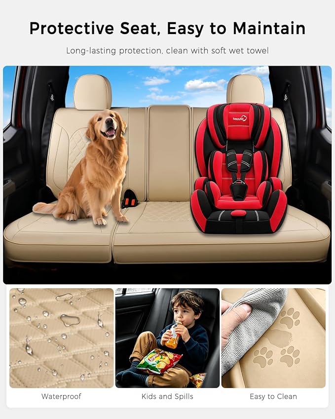 Seat Covers for Multiple Vehicles — Rear Seat — Beige