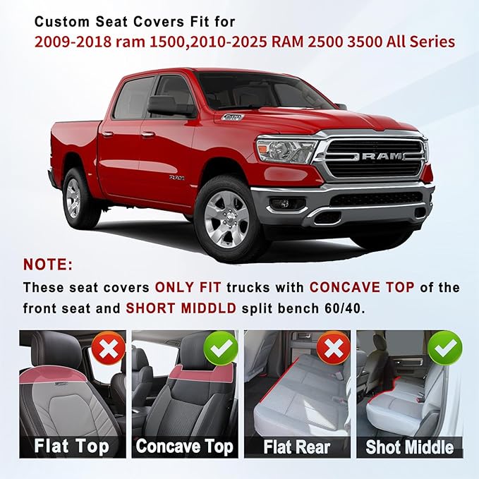 Seat Covers for Multiple Vehicles — Full Set — Black