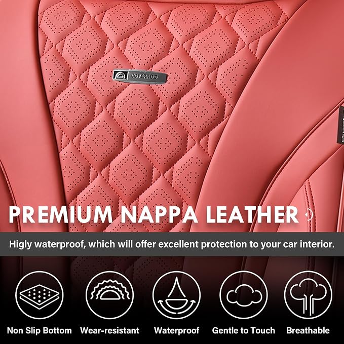Universal Seat Covers — Front Seat — Red
