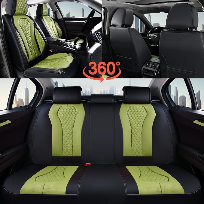 Universal Seat Covers — Full Set — Green