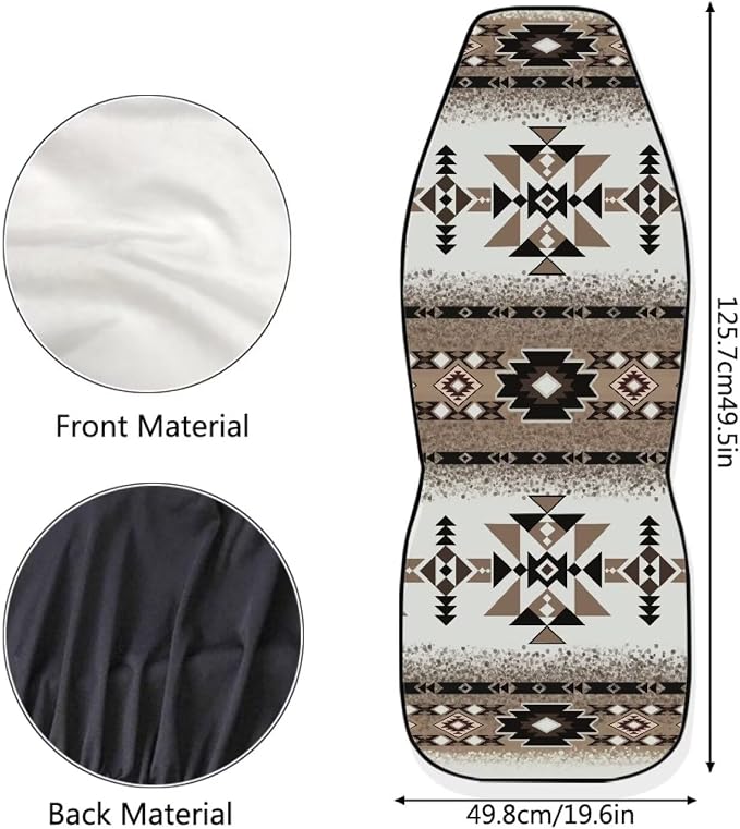 Universal Seat Covers — Front Seat — Brown